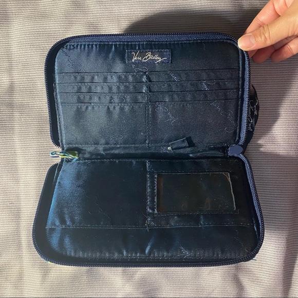 Blue & Green Vera Bradley Shoulder Bag, Wallet, Key Chain Wallet, & Coin Purse - Picture 5 of 8